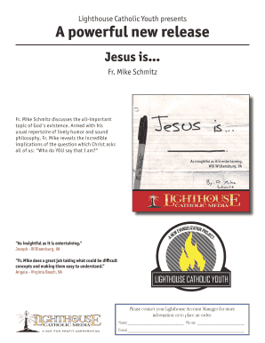 Jesus Is... Order Form