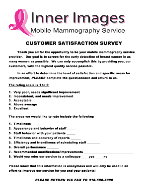 Customer Satisfaction Survey