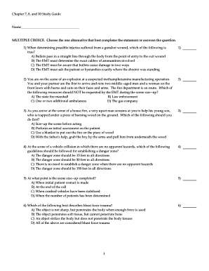EMT Study Guide