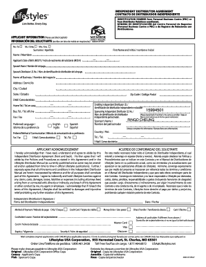 Independent Distributor Agreement