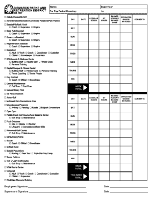 Employee Time Tracking Form