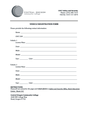 Vehicle Registration Form