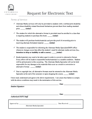 Alternate Media Services Agreement