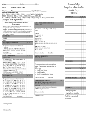 Cuyamaca College Comprehensive Education Plan