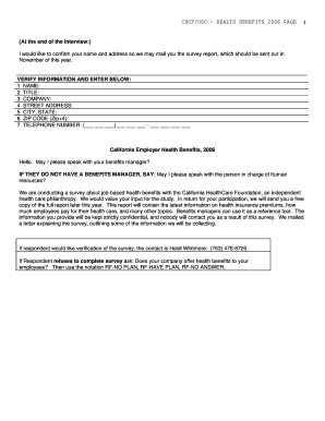 California Employer Health Benefits Survey 2006