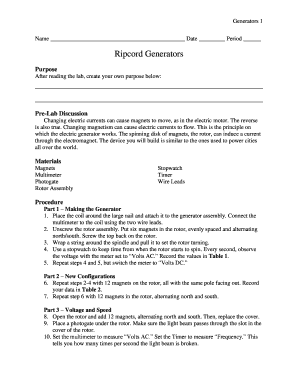 Ripcord Generator Lab Worksheet