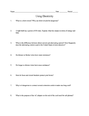 Science Homework Assignment