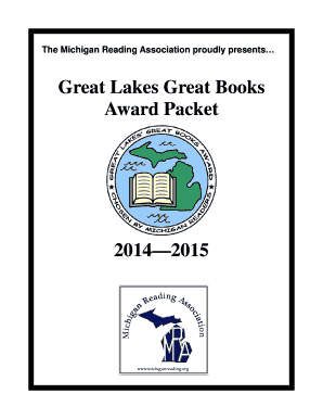 Michigan Reading Association Great Lakes Great Books Award Packet