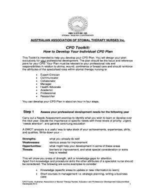 CPD Plan Development Toolkit
