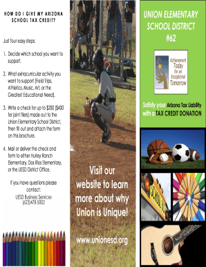Arizona School Tax Credit Donation Form
