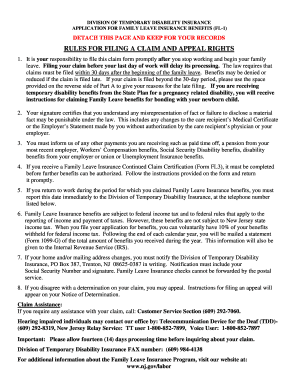 New Jersey Family Leave Insurance Application