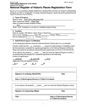 National Register of Historic Places Registration Form