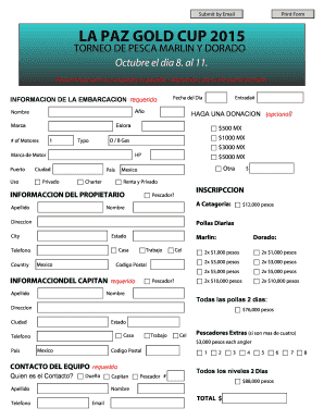 LA PAZ GOLD CUP 2015