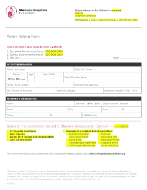 Patient Referral Form