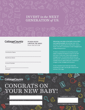 CollegeCounts 529 Fund Contribution Form