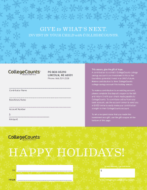 CollegeCounts 529 Fund Contribution Form