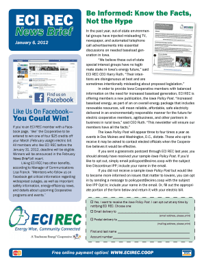 ECI REC Iowa Policy Post Subscription Form