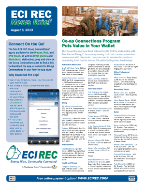 ECI REC Co-op Connections Program