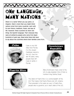One Language Many Nations Lesson