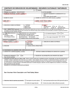 Contrato de Servicios de Voluntariado