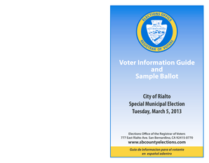 Voter Information Guide and Sample Ballot