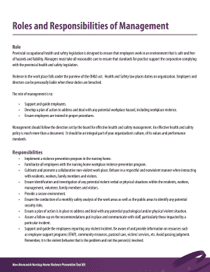New Brunswick Nursing Home Violence Prevention Agreement