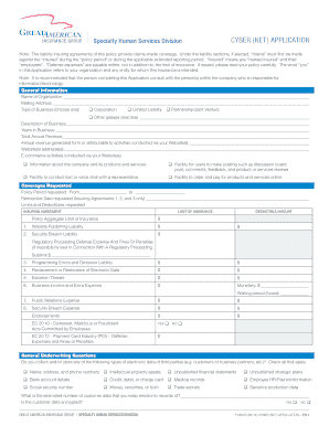 Cyber Insurance Application