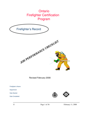 Ontario Firefighter Certification Program