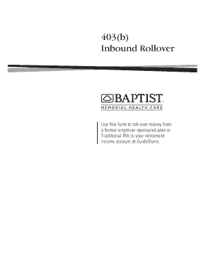 403(b) Inbound Rollover Form