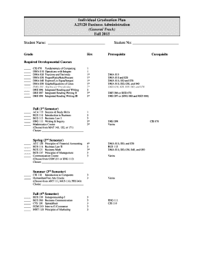 Individual Graduation Plan