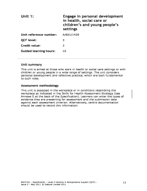 Personal Development in Health and Social Care