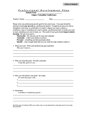 Professional Development Plan