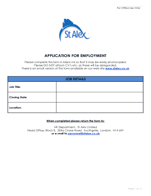 Application for Employment