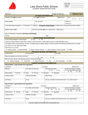 Student Registration Form