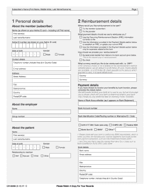Aetna International Claim Form