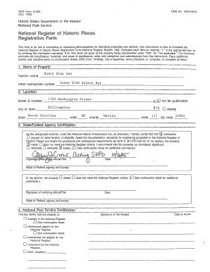 National Register of Historic Places Registration Form
