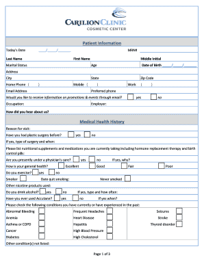 Patient Information - carilionclinicorg