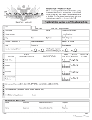 Employment Application Form
