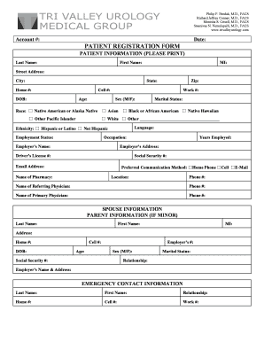 Patient Registration Form