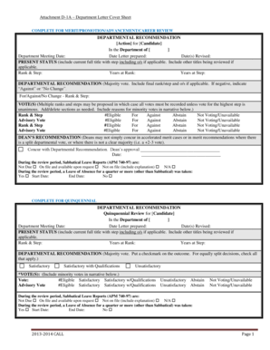 Attachment D-1A Department Letter Cover Sheet - academicpersonnel ucr