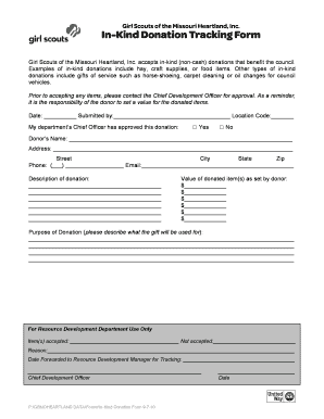 In-Kind Donation Tracking Form - girlscoutsmoheartlandorg