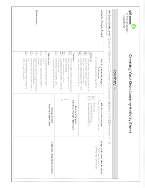 Girl Scout Journey Activity Sheet