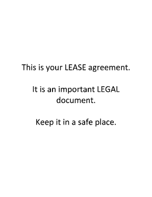Residential Lease Agreement