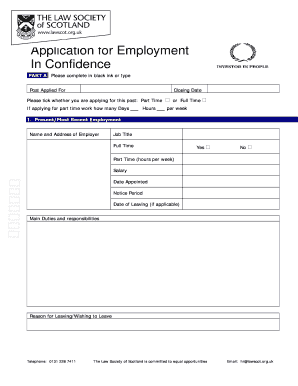 Application for Employment