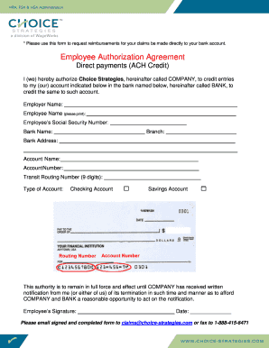 Employee Authorization Agreement