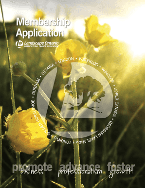 Landscape Ontario Membership Application