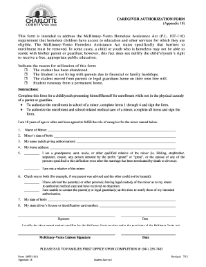 Caregiver Authorization Form
