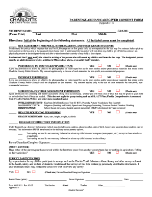 Parent Guardian Consent Form
