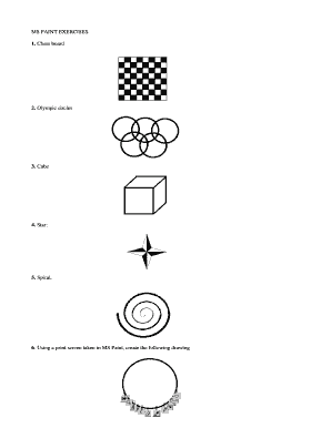 Fillable Online MS PAINT EXERCISES Fax Email Print - pdfFiller