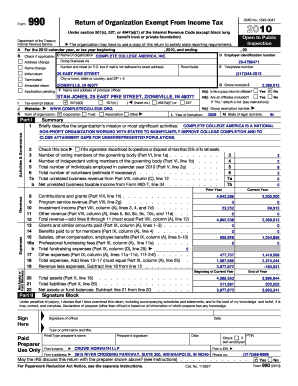 Form 990 Return of Organization Exempt From Income Tax
